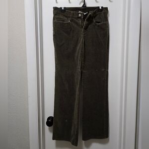 Sonoma Size 4 Green/Grey Couduroy Pants